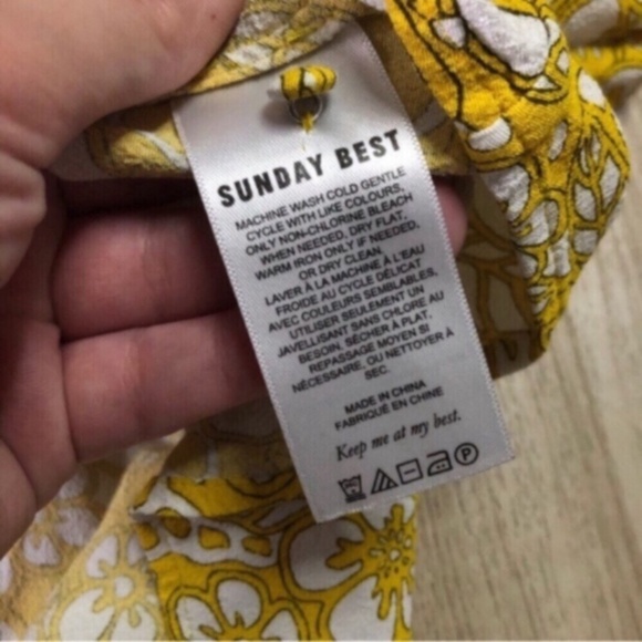 Sunday Best Yellow V-Neck Button Up Sundress - Picture 10 of 10